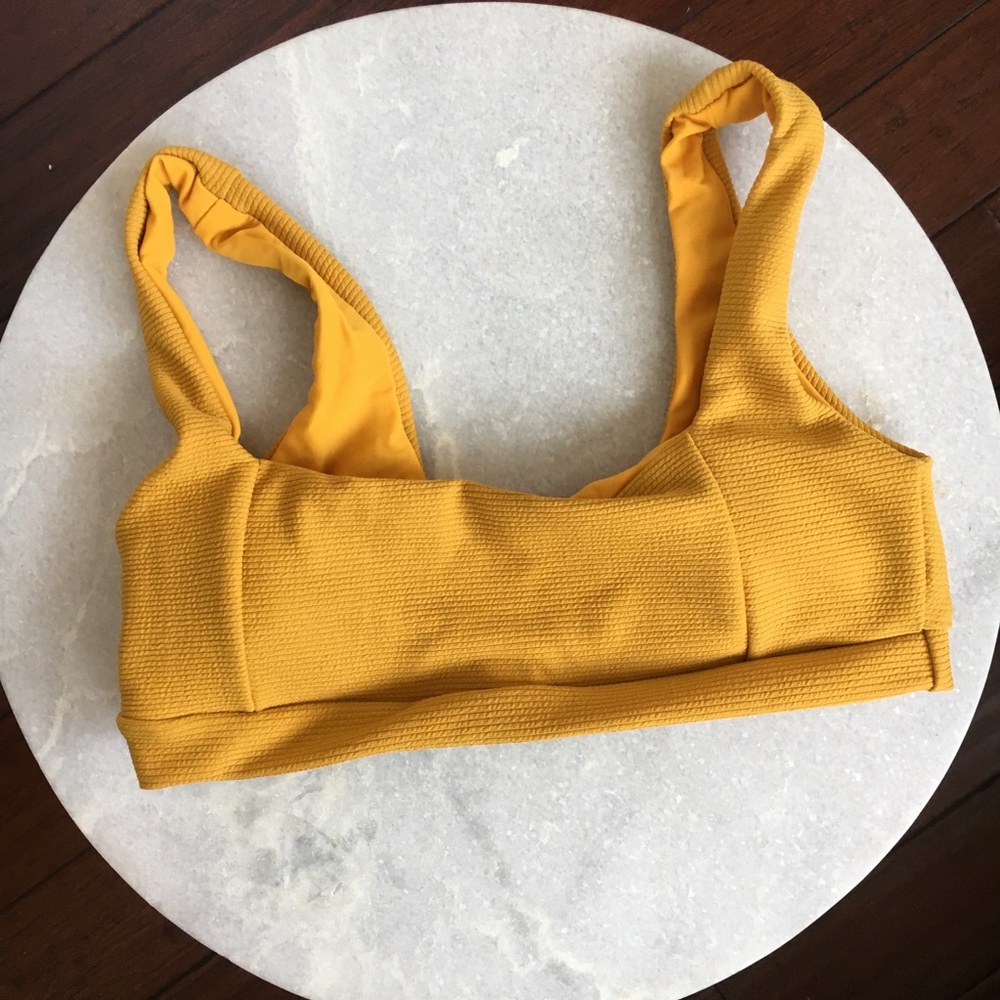 Last 1🆕Nadia Mustard Yellow Bikini Top - Picture 4 of 5